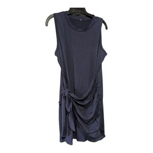 Wrap Tie Waste, Navy, Sleeveless Dress. Size XL.